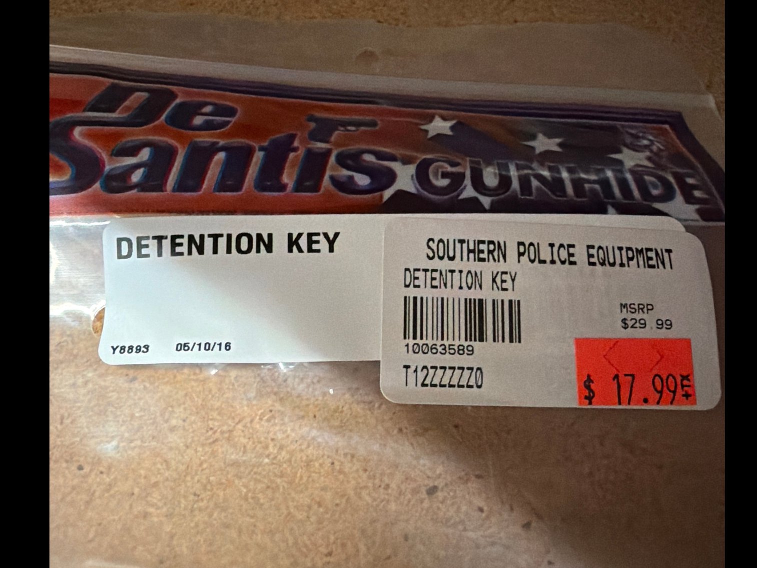 Image for Detention keys