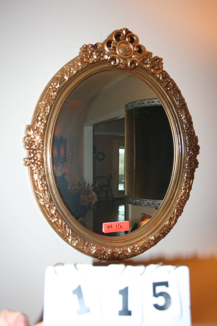 Image for Pair oval mirrows 28 X 22 (2)
