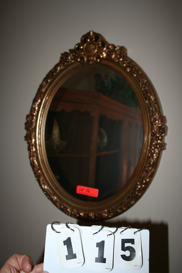 Image for Pair oval mirrows 28 X 22 (2)