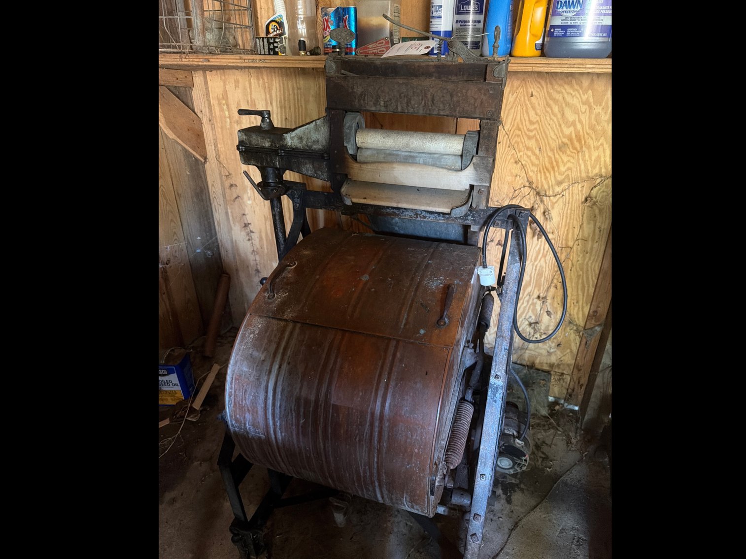 Image for 1900 Cataract copper tub washer