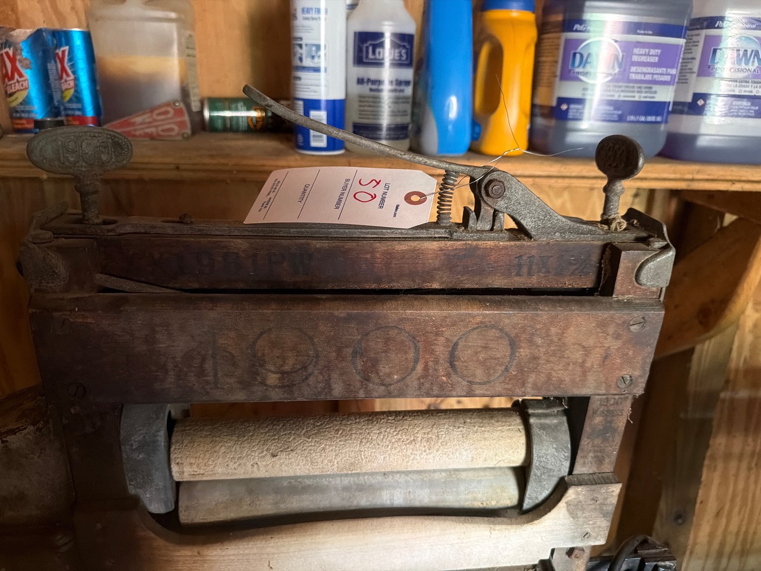 Image for 1900 Cataract copper tub washer