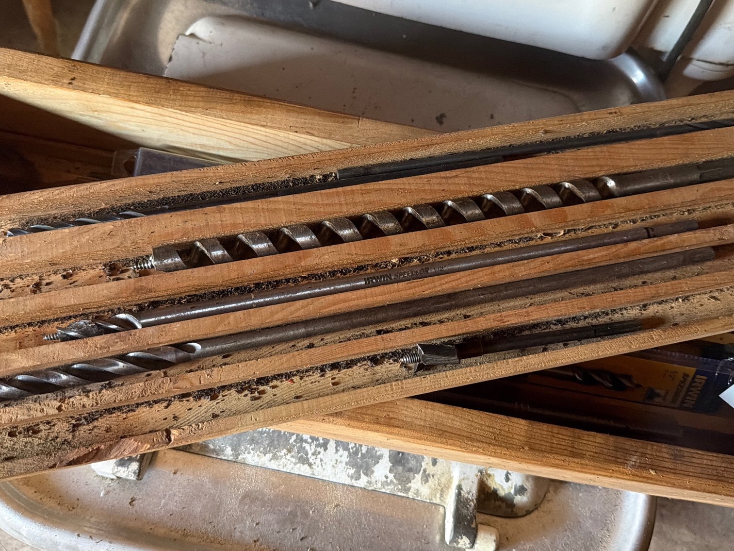 Image for Drill bits and wood box