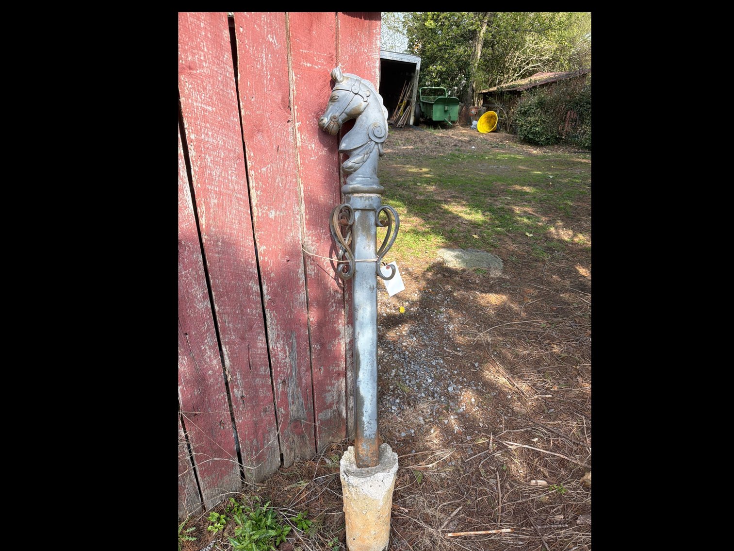 Image for 2 decorative horse head post