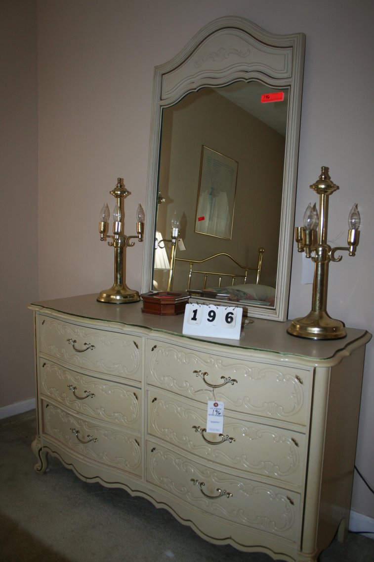 Image for Bedroom set 4 piece - Vintage hand painted