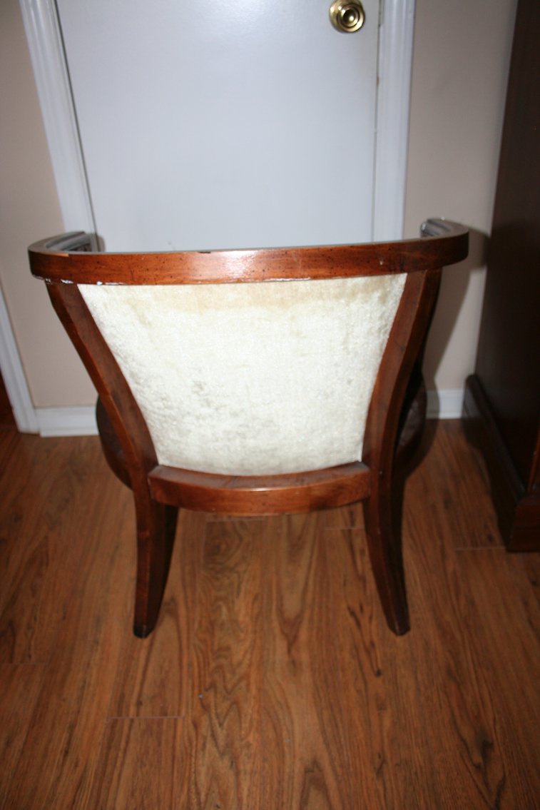 Image for Vintage barrel back canned rattan chair 1950's