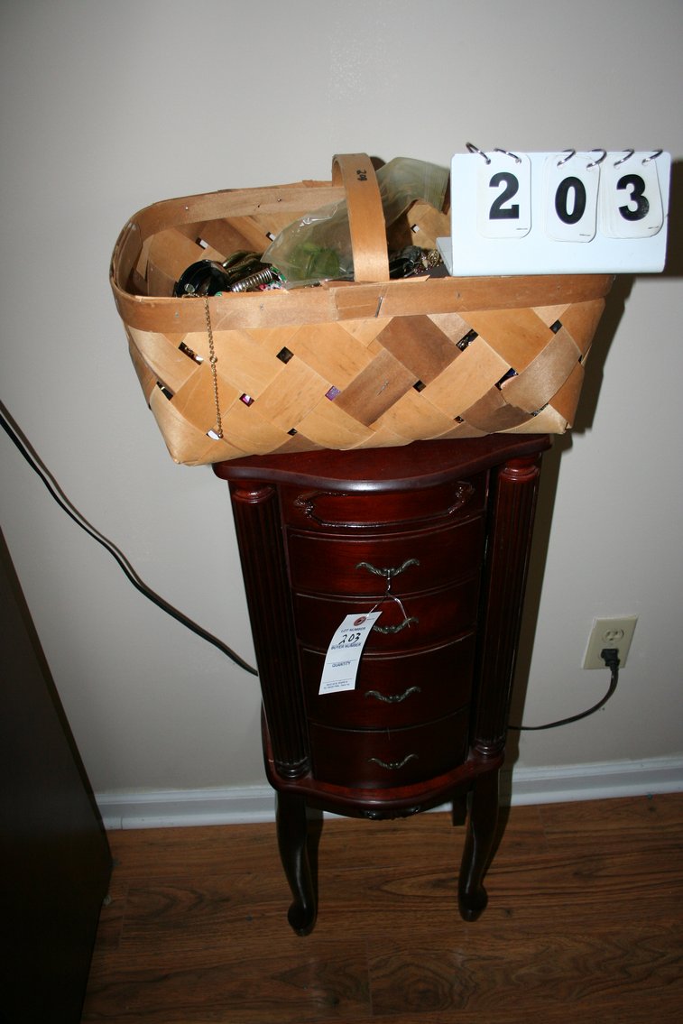 Image for Costume jewelry & cabinet