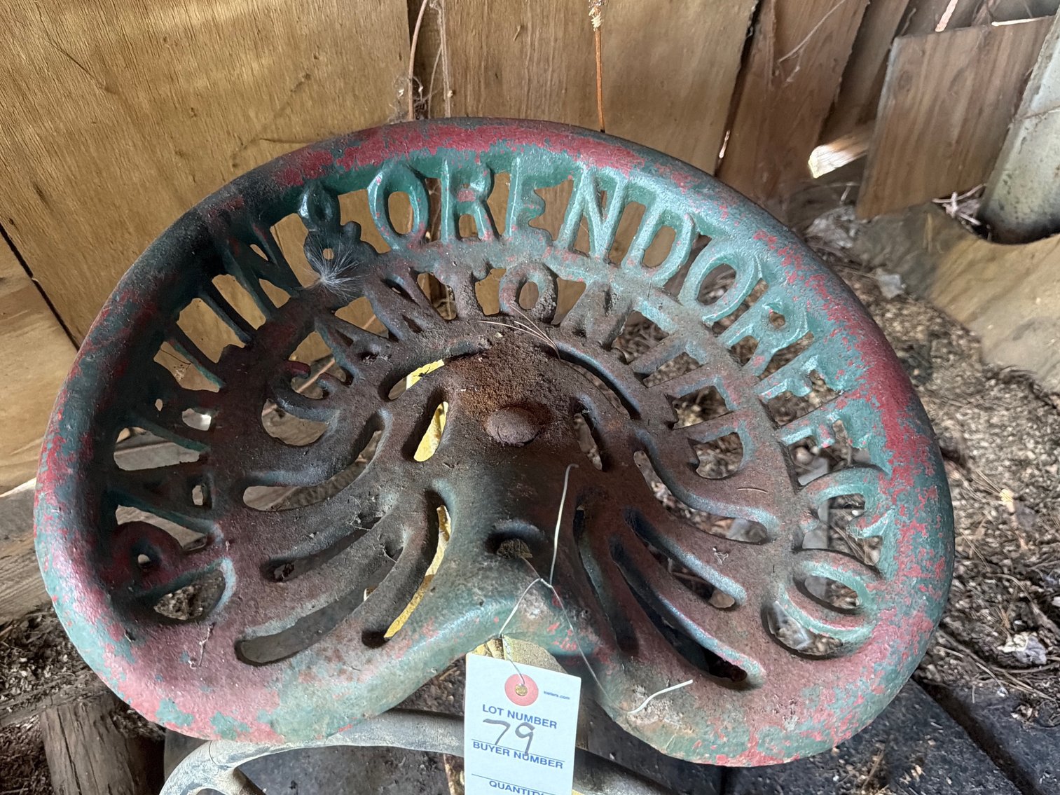 Image for Vintage tractor seat