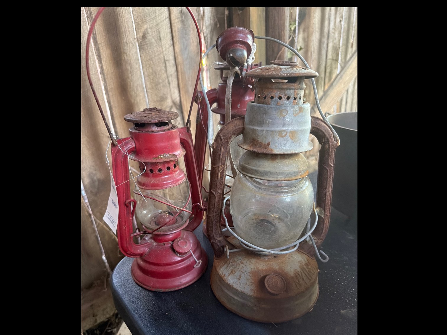 Image for Three kerosene lamps