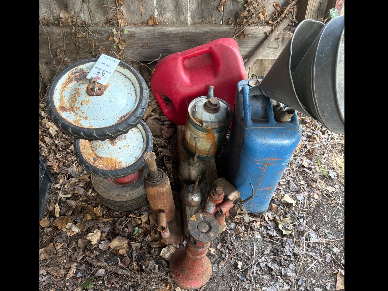 Image for Vintage jacks and oil cans