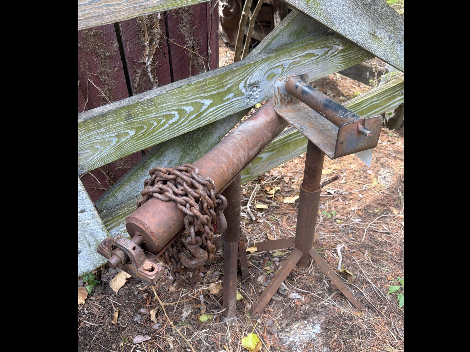 Image for Two roller stands and chains