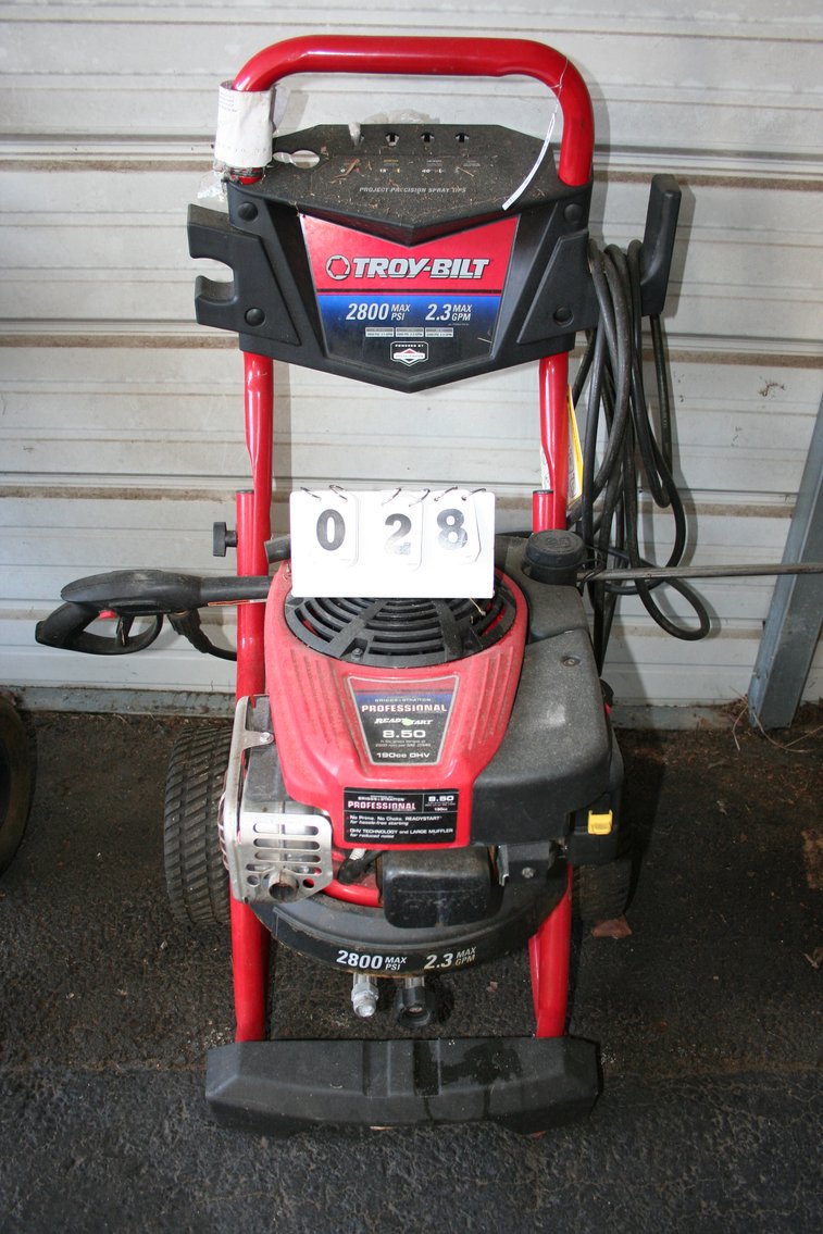 Image for Troy Bilt 8 1/2 HP 190 CC 2800 PSI