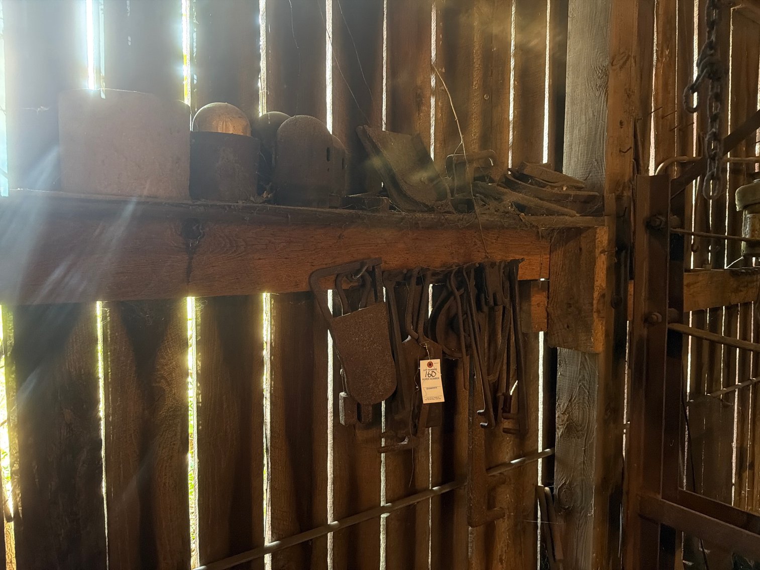 Image for Empty cabinets and items hanging on the wall