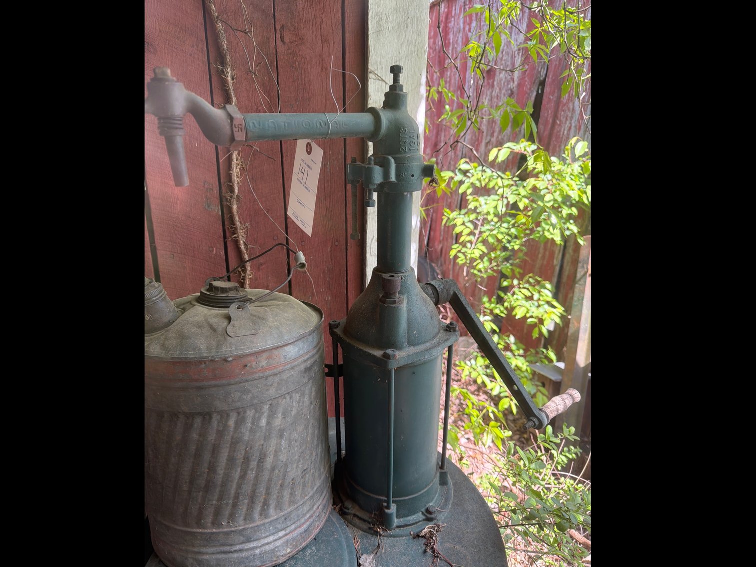 Image for Oil storage tank with hand pump