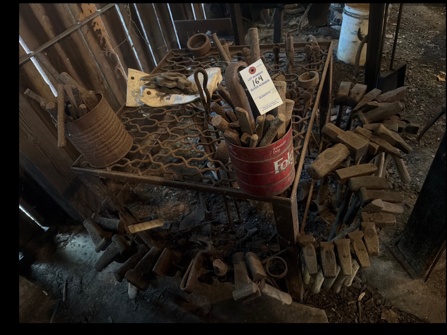 Image for Metal stand, and tools