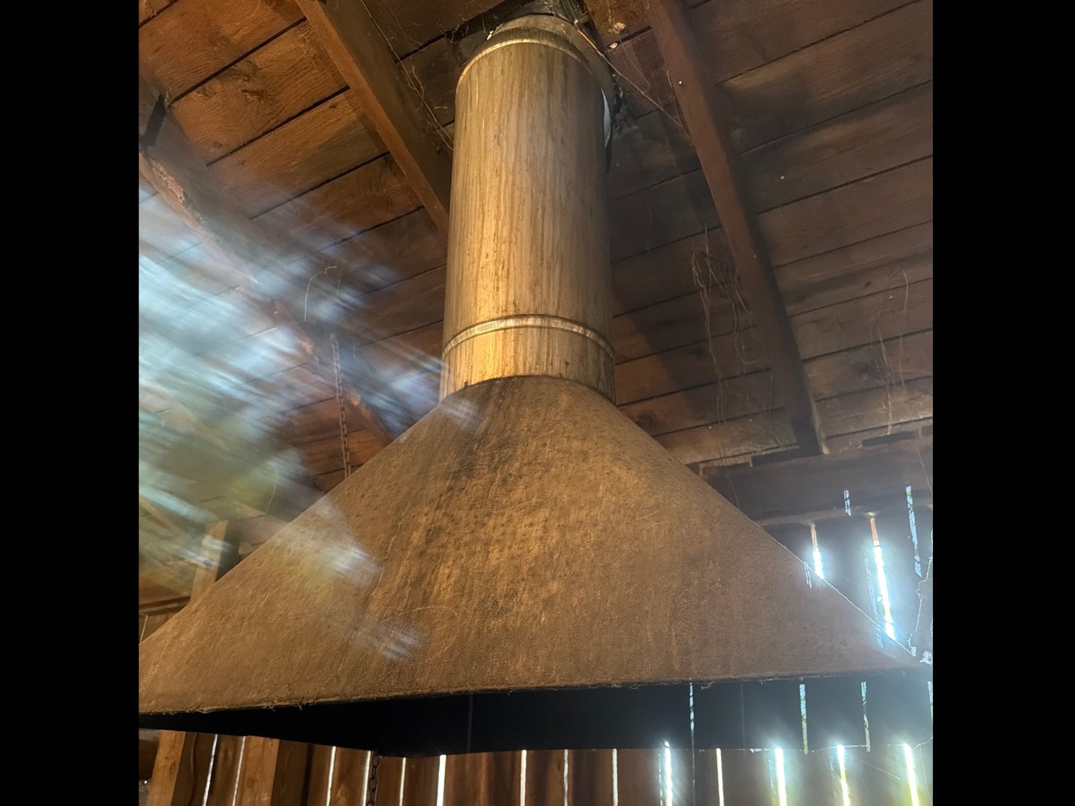 Image for Coal furnace table with blower tools and exhaust hood