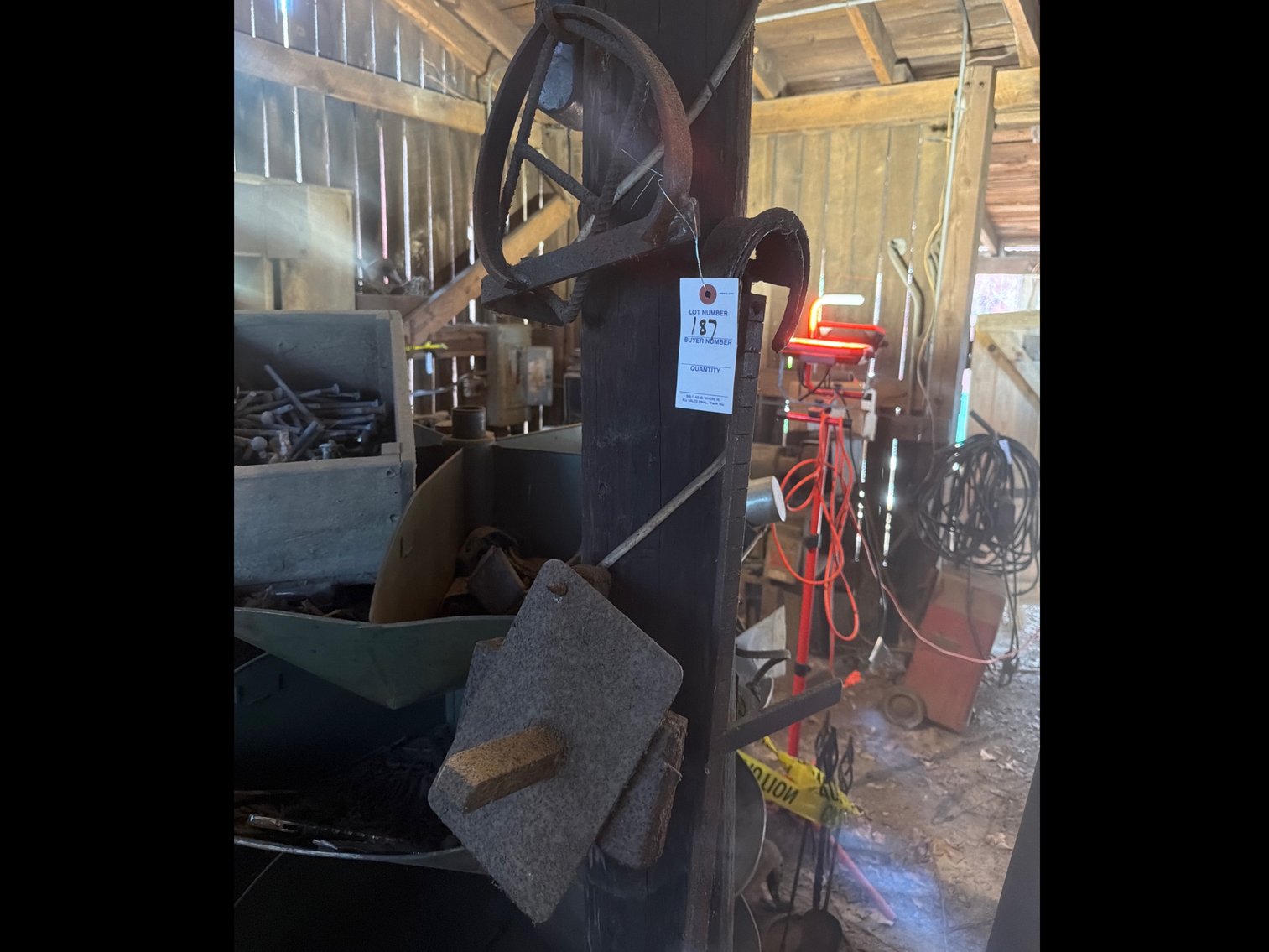 Image for Items hanging on post