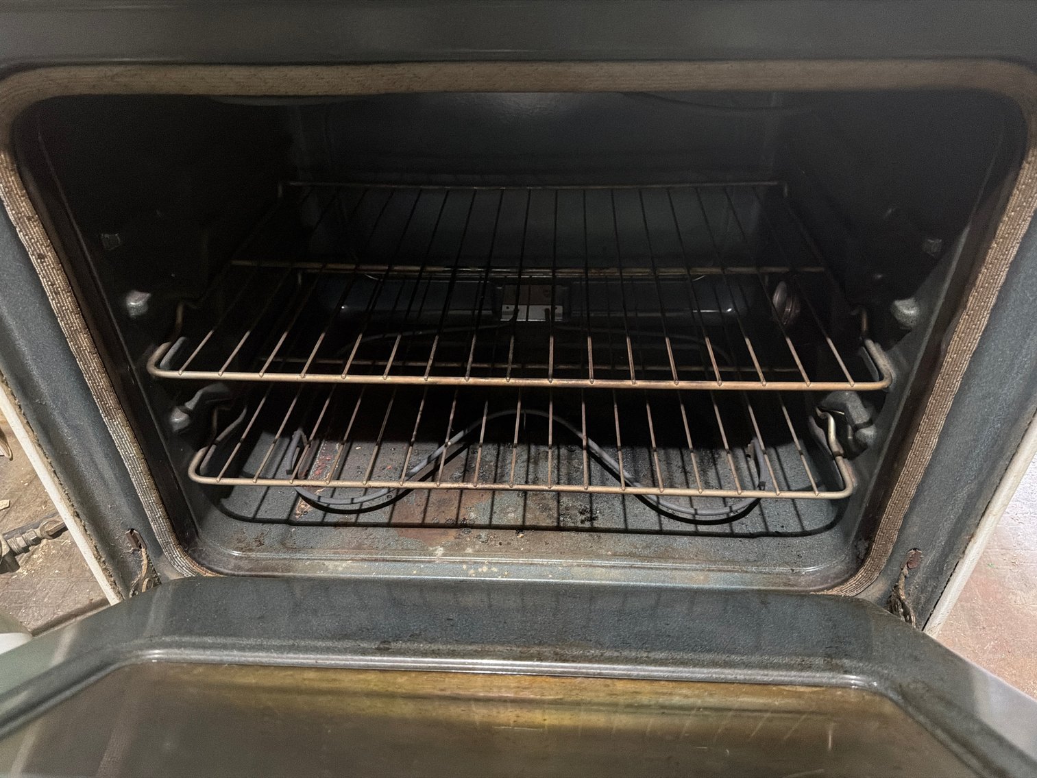 Image for Electric range and contents