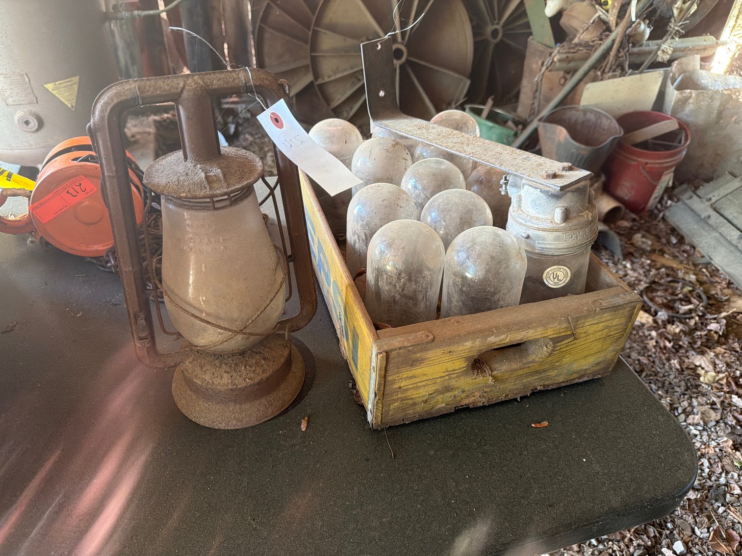 Image for Vintage lantern and light globes