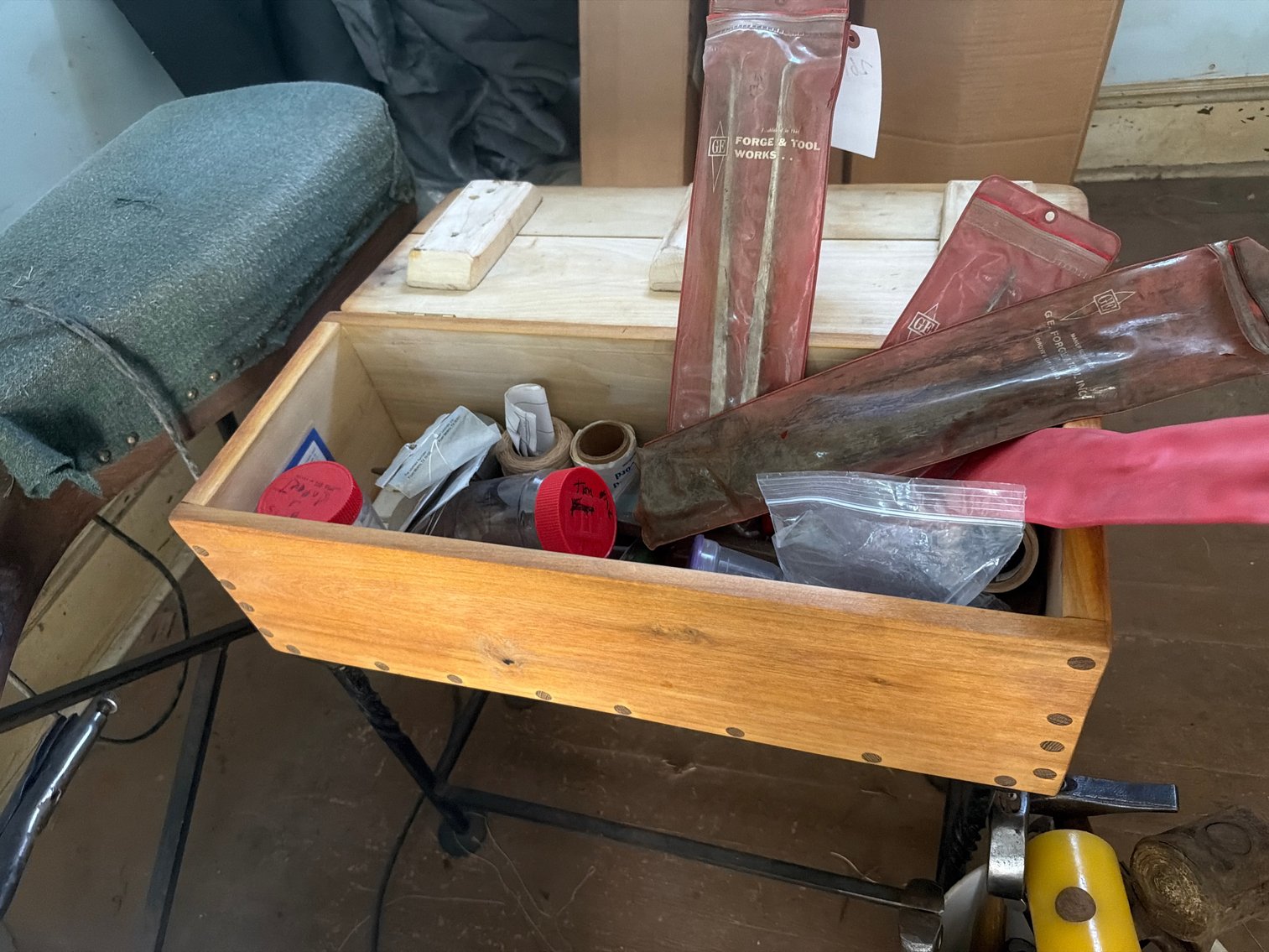 Image for Miscellaneous items and wood box