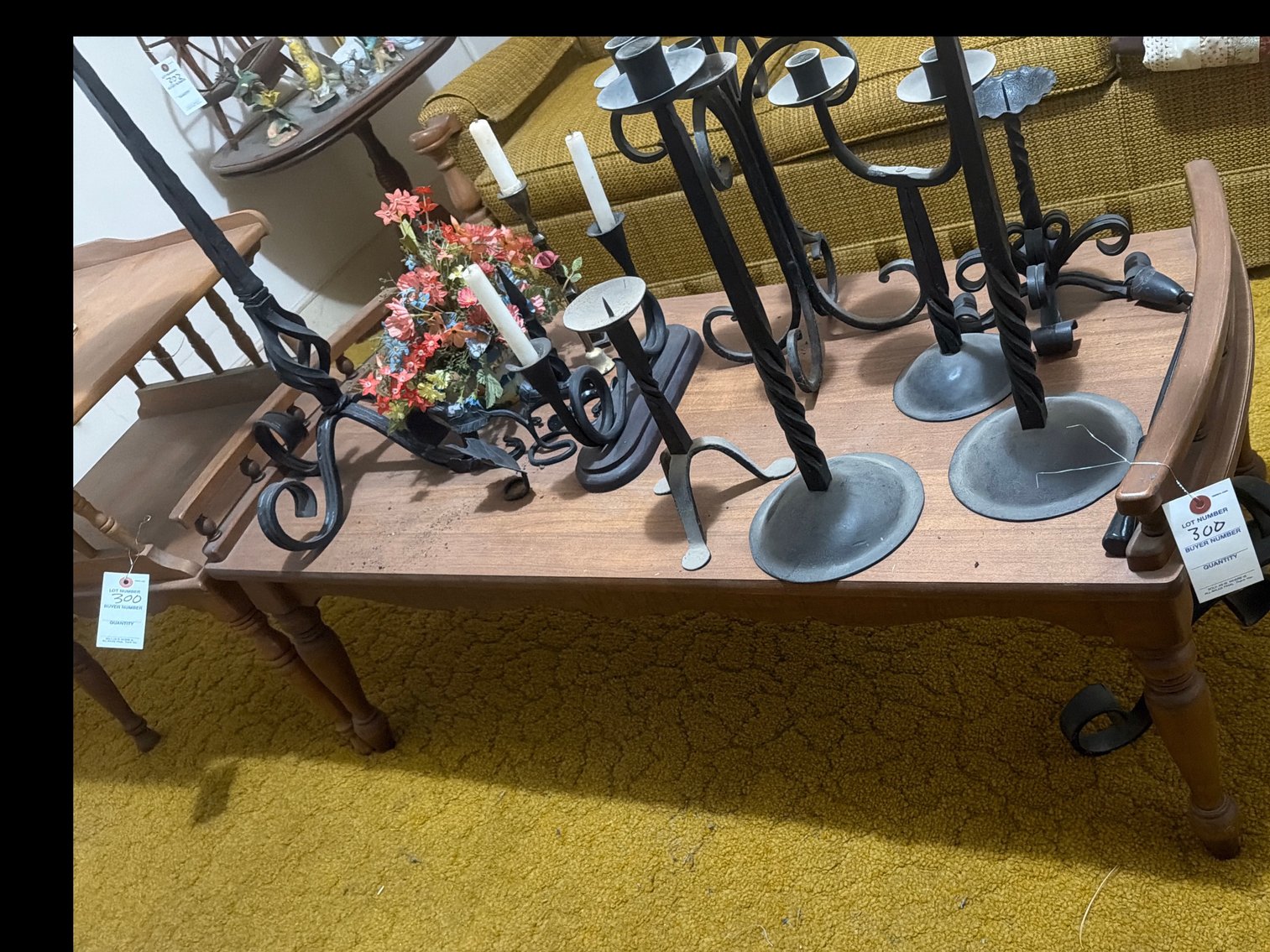 Image for Two tables and a lamp no contents on coffee table