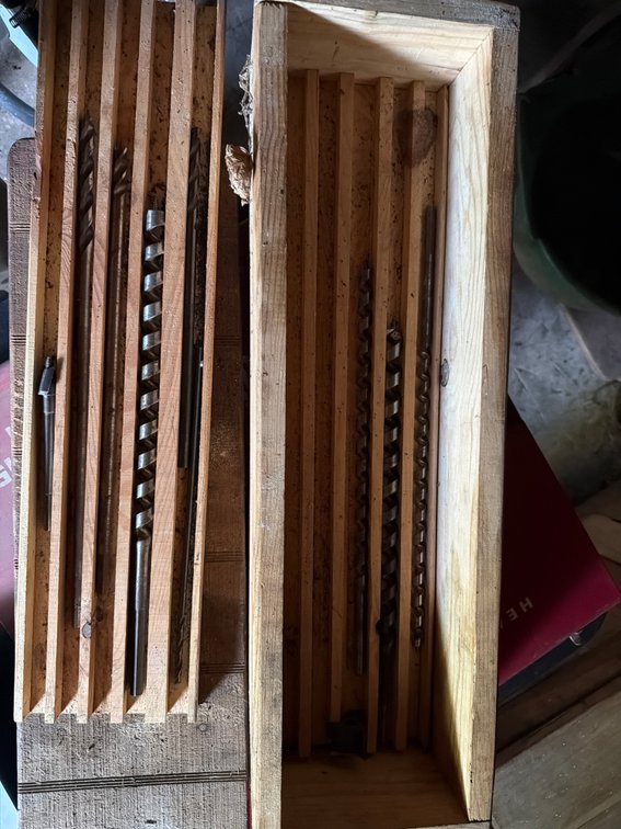 Image for Drill bits and wood box