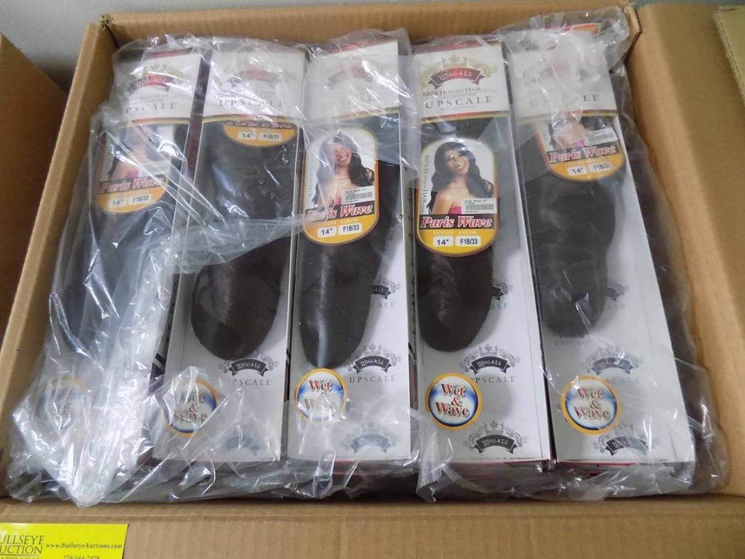 Image for Large Inventory of Packaged Human Hair Extensions and Other Related Beauty Products