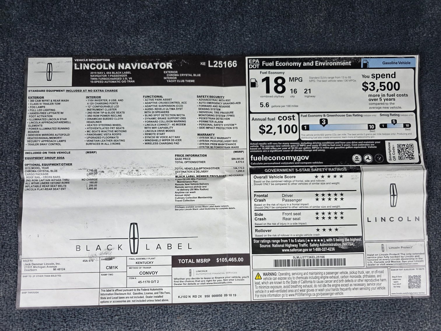 Image for 2019 Lincoln Navigator