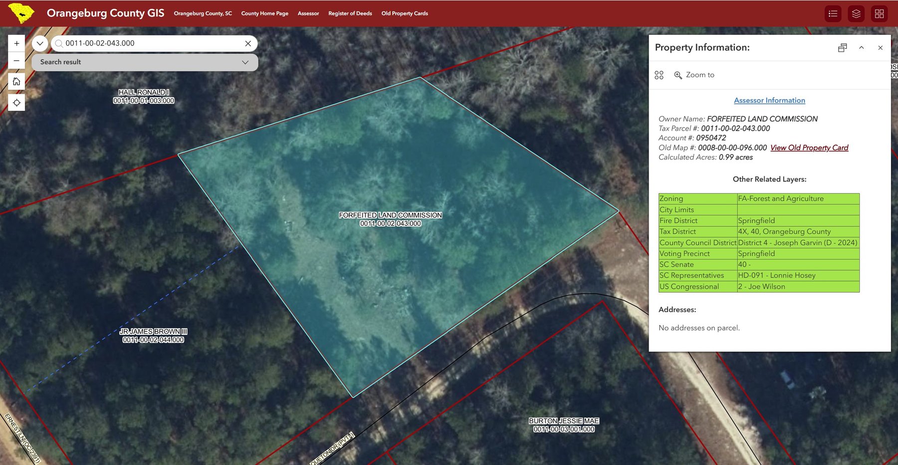Image for 26-041 2026 Orangeburg, SC Forfeited Land Commission Property Auction