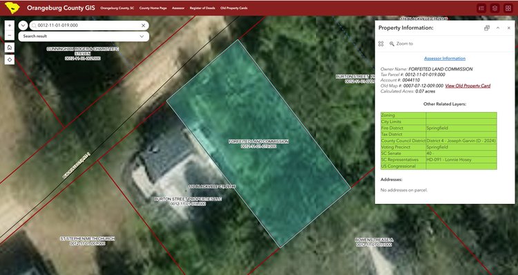 Image for 26-041 2026 Orangeburg, SC Forfeited Land Commission Property Auction