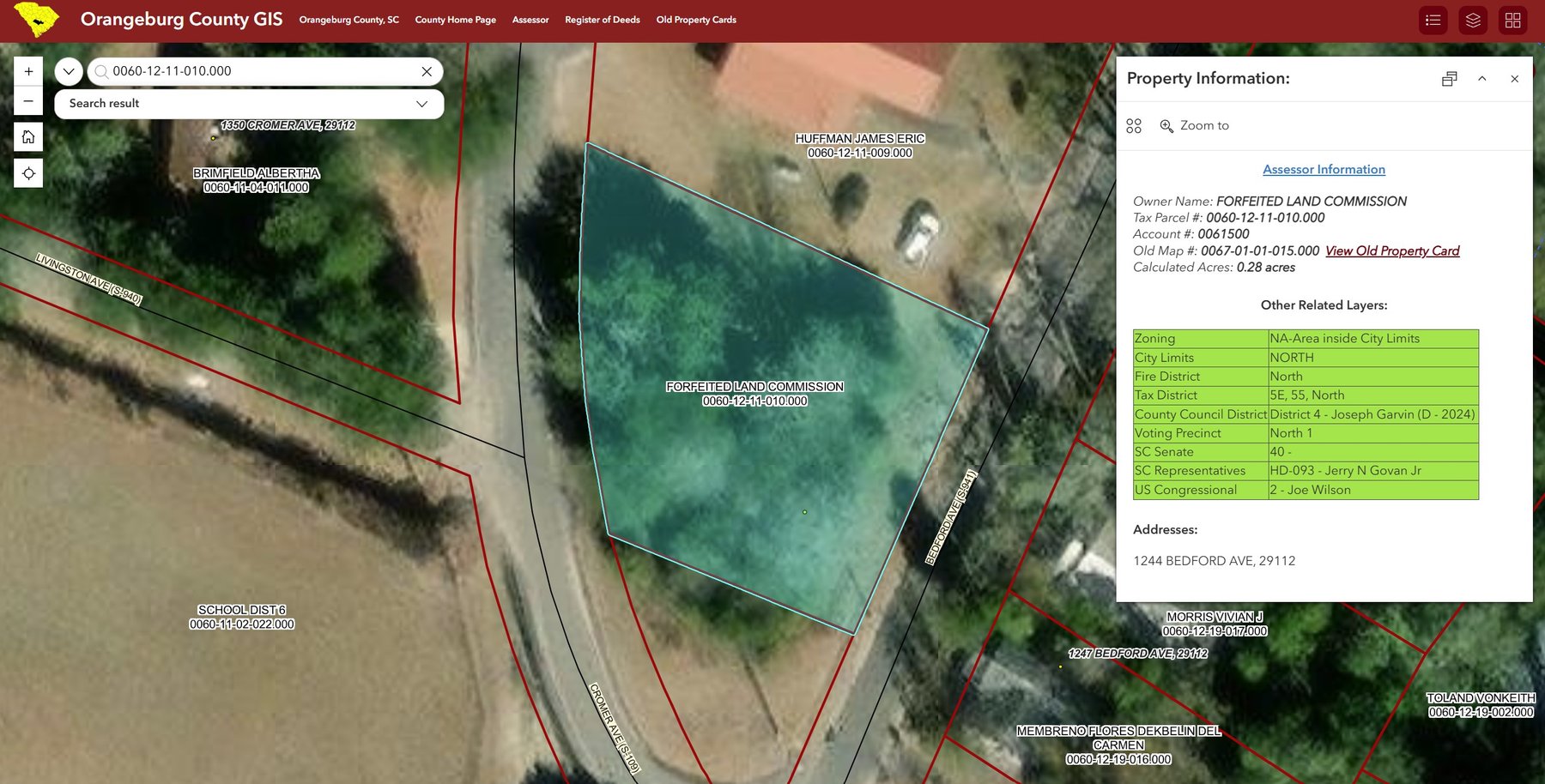 Image for 26-041 2026 Orangeburg, SC Forfeited Land Commission Property Auction