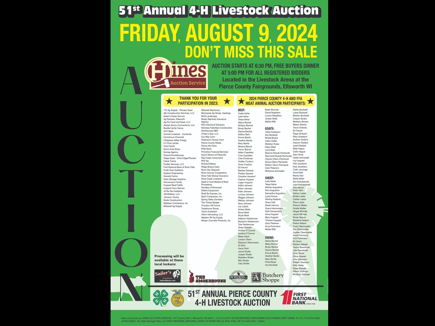 Image for Pierce County 4-H Animal Auction-LIVE at the Fair