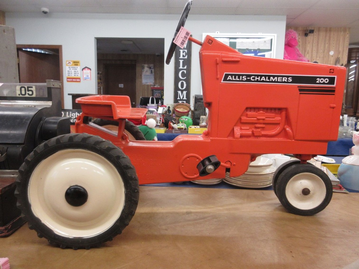Image for Pedal Tractor, Antiques and Collectibles (pink tag)