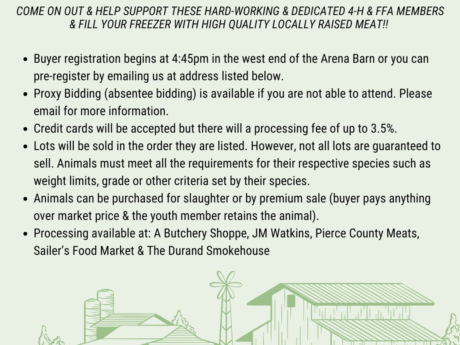 Image for 52nd Annual 4-H Livestock Auction-Live Auction!