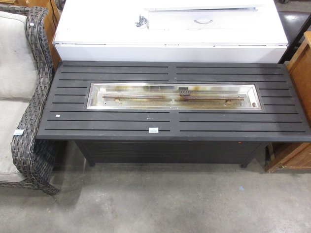 Image for Outdoor gas fireplace metal table