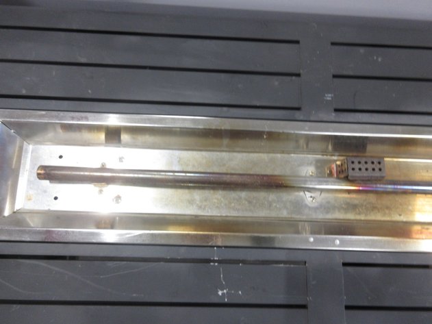 Image for Outdoor gas fireplace metal table