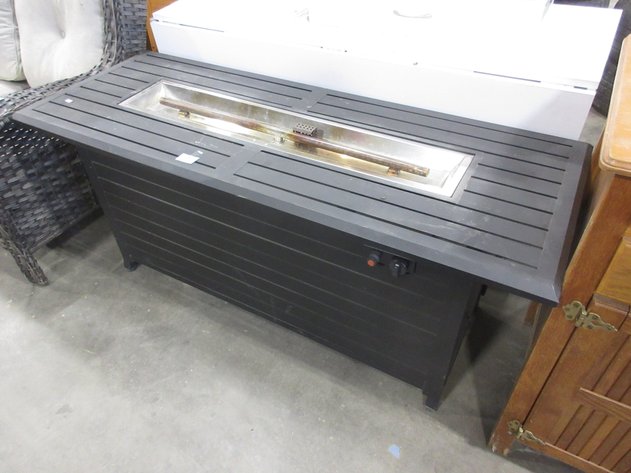Image for Outdoor gas fireplace metal table