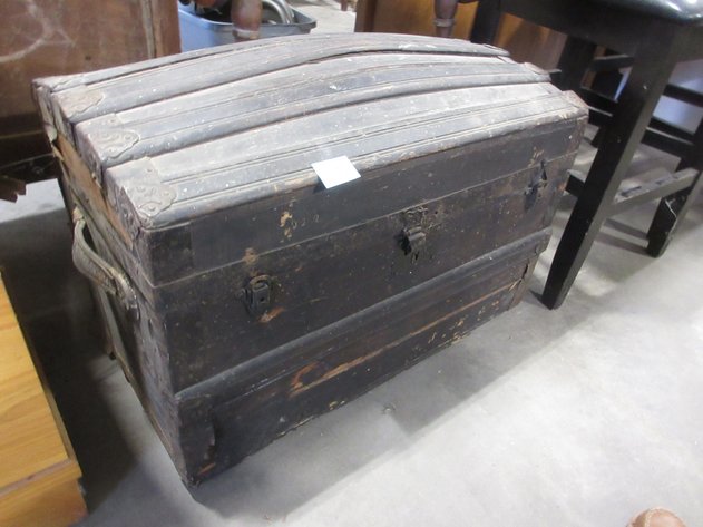 Image for Antique dome top trunk