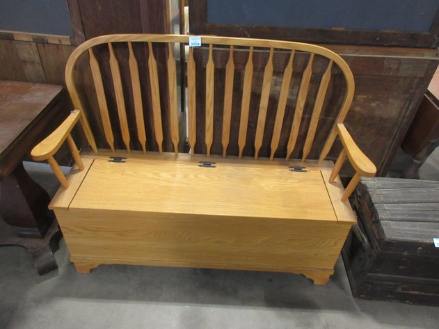 Image for Wooden flip top bench
