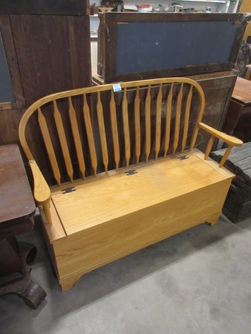 Image for Wooden flip top bench