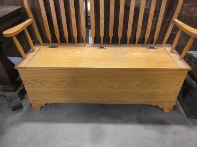 Image for Wooden flip top bench