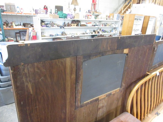 Image for Tiger Oak display cabinet with drawers