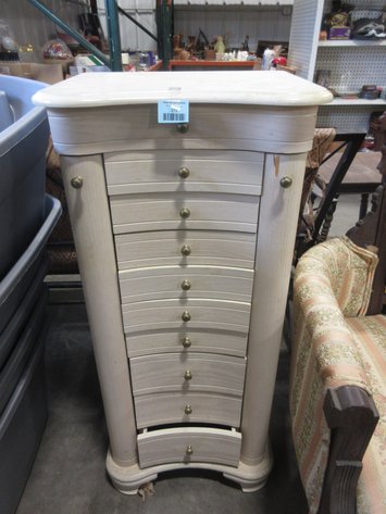 Image for Wooden upright jewelry cabinet