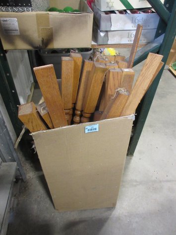 Image for Box of oak spindles