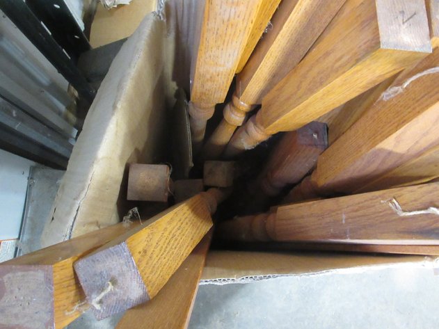 Image for Box of oak spindles
