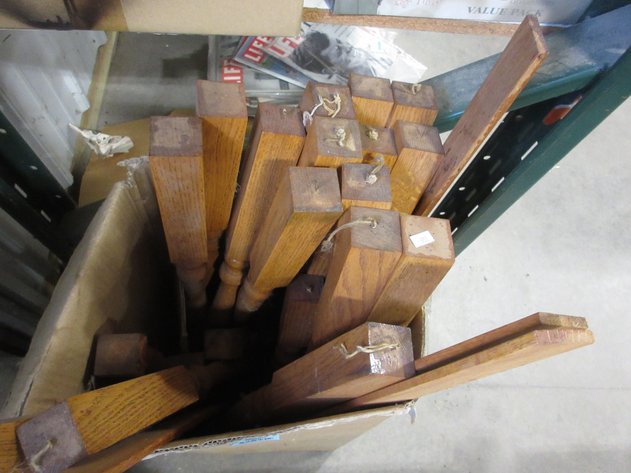 Image for Box of oak spindles