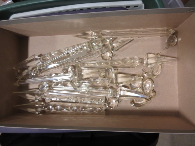 Image for Box of chandelier crystals