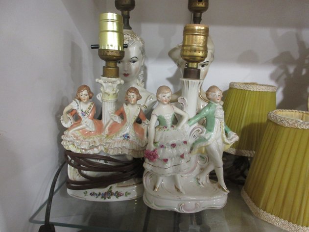 Image for Porcelain table lamp group