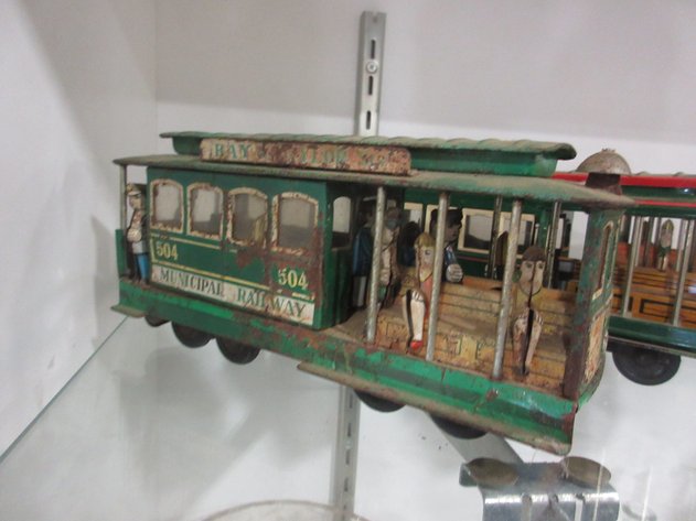 Image for (4) Made in Japan tin friction train cars