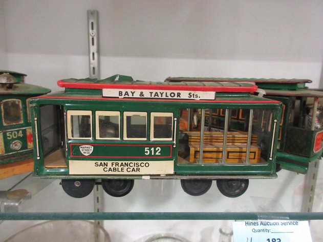 Image for (4) Made in Japan tin friction train cars