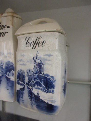 Image for (9) Made in Germany Dutch theme porcelain canisters